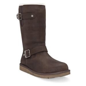 Ugg Women's Kensington Leather Genuine Sheepskin Calf Boots Brown Size 7